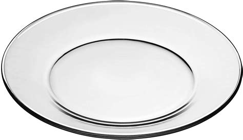 Clear Glass 10 Dinner Plate Ocean Tents
