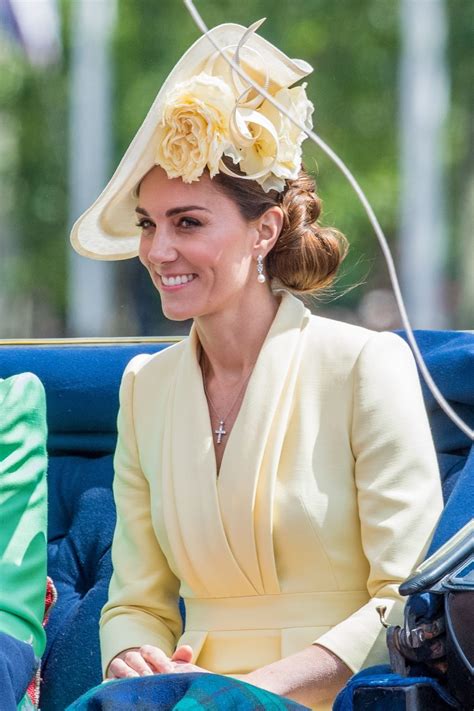 The annual trooping the colour festivities! KATE MIDDLETON at Trooping the Colour Ceremony in London ...