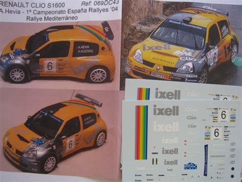 Renault Clio S1600 N° 6 Rallye Mediterraneo 2004 Decal 143e