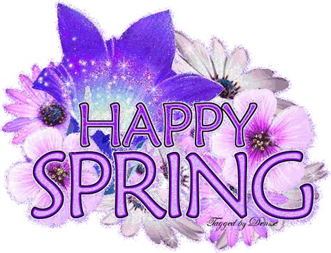 Glitter Graphics Seasonal Seasons Happy Spring Trendy Quotes New