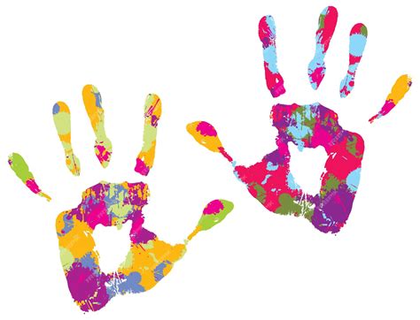 Kids Handprint Clipart Printables