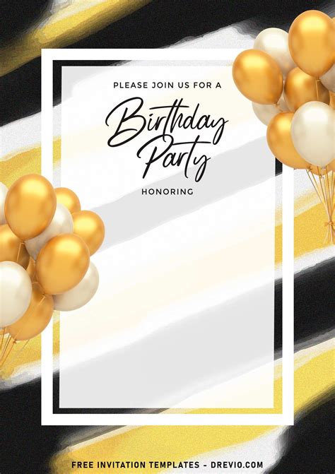 11 Aesthetic Elegant Birthday Invitation Templates Download Hundreds