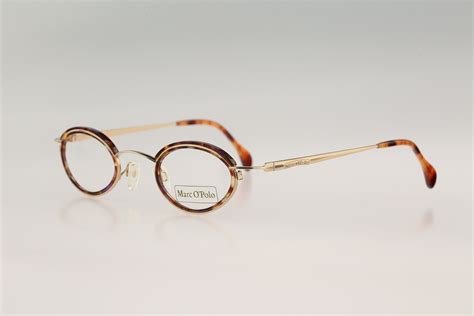 Marc Opolo By Metzler 3384 847 Vintage 90s Gold And Etsy Vintage Eyeglasses Frames Oval