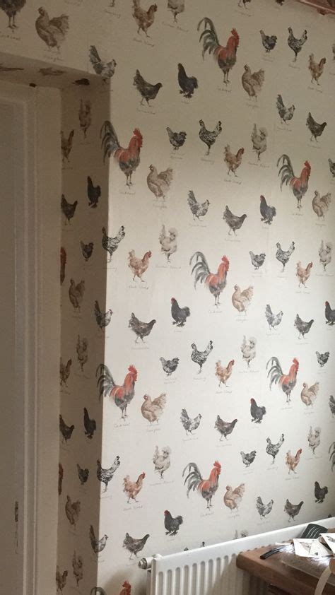 Laura Ashley Wallpaper Chickens Kitchen In 2019 Interior Design