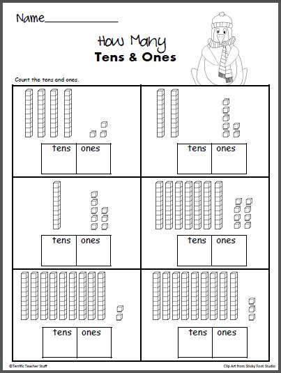 Out of these, the cookies that are categorized as necessary are stored on your browser as they are essential for the working of basic functionalities of the website. How Many? Winter Tens and Ones | Tens, ones, Second grade math, Math classroom