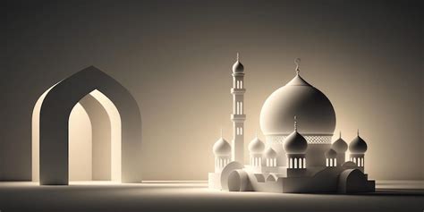 Premium Photo Ai Generated Illustration Of Muslim Mosque