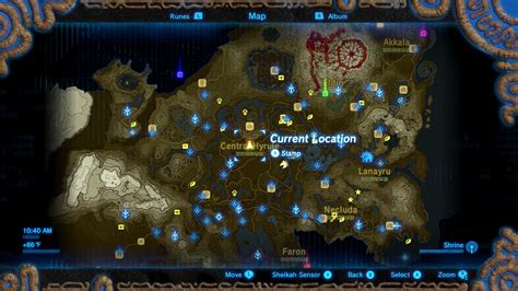 26 Zelda Botw Memory Locations Map Maps Database Source