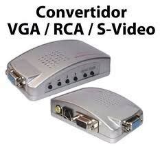 Convertidor Adaptador Vga A Rca Supervideo Y Vga Cables New Mercadolibre