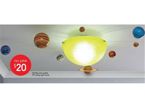 Artika saturn led ceiling light fixture with 3 adjustable light colours. Novelty Solar System DIY Ceiling Light Shade | It's my ...