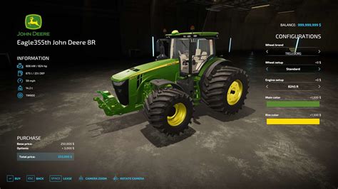 John Deere 8r Tractor V10 Fs22 Farming Simulator 22 Mod Fs22 Mod