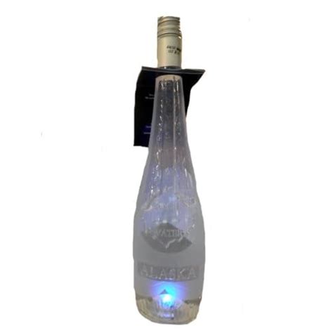 Alaskan Genuine Glacier Water In Souvenir Light Up Bottle