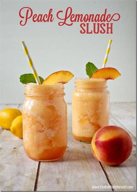 Peach Lemonade Slush Is So Easy To Prepare You Might End Up Making This Cool And Refreshing