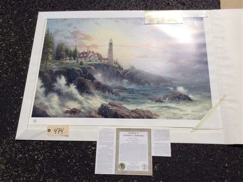 Thomas Kinkade Clearing Storms Lithograph 39 X 27 79 Of 2800 With Coa