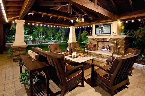 Covered Outdoor Patio Ideas 20 Impressionable Covered Patio Lighting