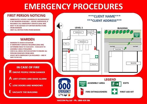 Building Emergency Plan Template