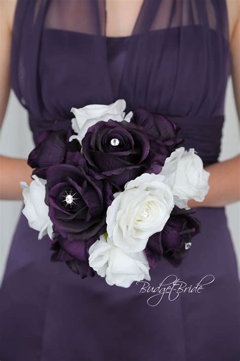 Maybe you would like to learn more about one of these? Lapis Plum Davids Bridal brides bouquet with all silk plum ...