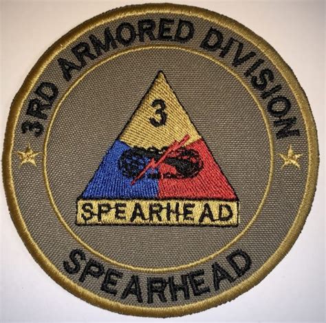 Us Army Ocp 3rd Armored Division Spearhead Patch Decal Patch Co