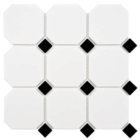 Migliaia di nuove immagini di alta qualità aggiunte ogni giorno. Merola Tile Metro Super Octagon Matte White with Glossy ...