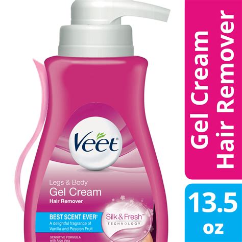 Veet Gel Hair Remover Cream For Legs And Body Sensitive Formula 135