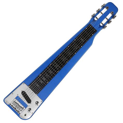 6 String Electric Lap Steel Guitar In Blue Color Batking