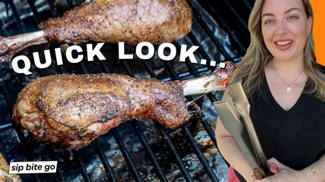 Easy Traeger Smoked Turkey Legs Recipe Youtube