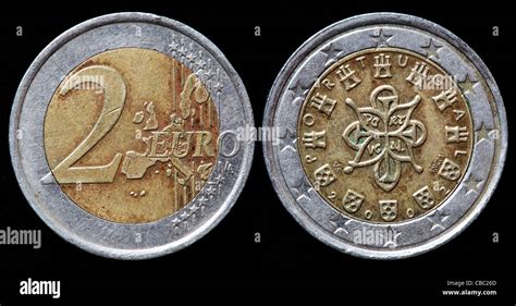 Moneda De 2 Euros Portugal 2002 Fotografía De Stock Alamy