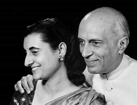 Portrait Of Indian Prime Ministers Jawaharlal Nehru And Indira Gandhi