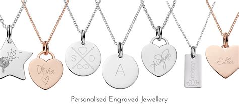 Engraved Jewellery Custom Jewellery Personalised Jewellery