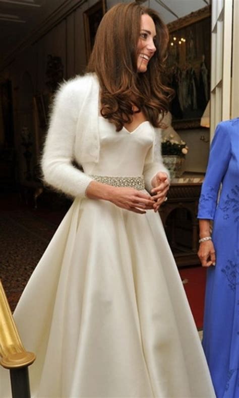 Kate, duchess of cambridge, arrives at the royal wedding of zara phillips and mike tindall at canongate kirk on july 30, 2011 in edinburgh, scotland. Kate Middleton with 2nd McQueen Dress at Royal Wedding ...