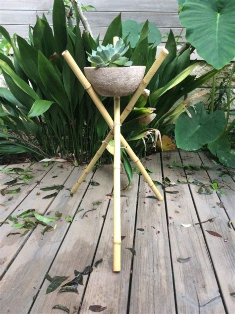 Bamboo Tripod Plant Stand Garden Poles Plant Stand Bamboo