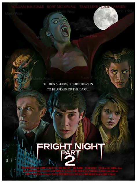 fright night 2 1988 edit by mario frías fright night horror movies horror movie art