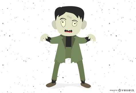 Zombie Cartoon Flat Vector Download