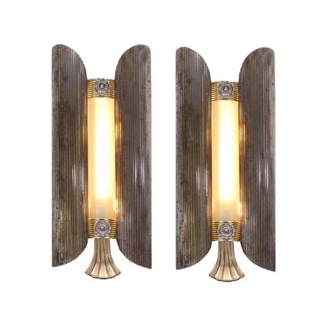 Pair Of Art Deco Theater Sconces At 1stdibs