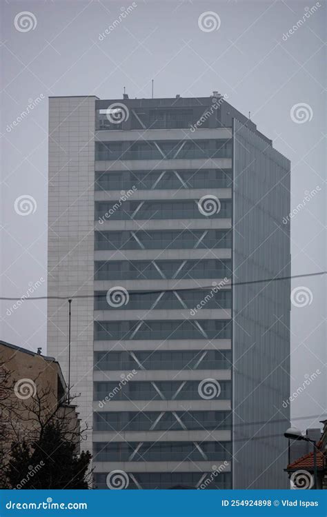 Modern Architecture In Bucharest City Romania 2022 Stock Photo