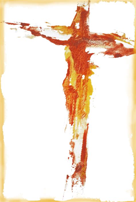 Christ On The Cross Abstract Wc M Gervasio Christian Paintings