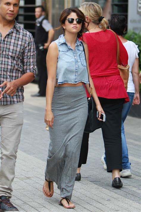 Selena Gomez In a denim top spicy mini skirt stills ~ world actress