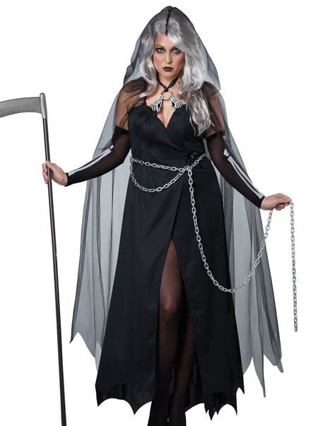 Lady Grim Reaper Scary Womens Classic Movie Halloween Costumes 1X-3X | Women | Costumes | Reaper 