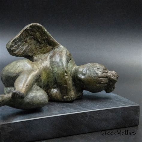 Sleeping Cupid Bronze Statue Ancient Greek God Of Love And Attraction