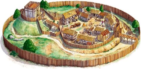 Anglo Saxon Village By Alvin Thinglink Roman Britain Medieval