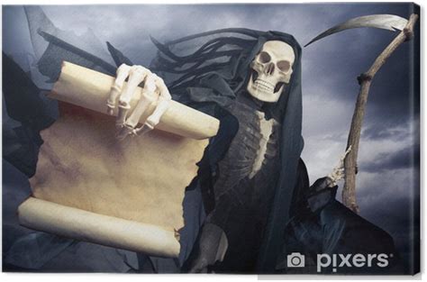 Tableau sur toile Faucheuse / ange de la mort • Pixers® - Nous vivons pour changer