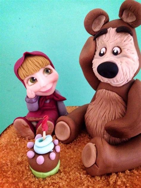 Masha And Bear Decorated Cake By Ele Lancaster Cakesdecor