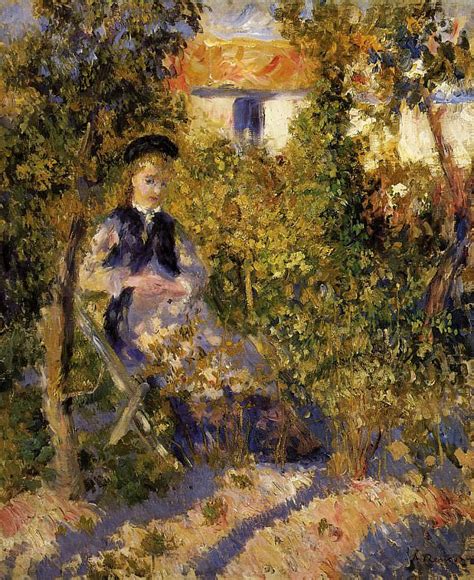Nini In The Garden — Pierre Auguste Renoir