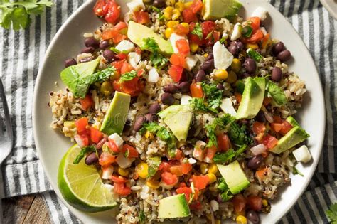 Served with seasoned white rice, black beans or pinto beans, lettuce, jack cheese, pico de gallo salsa and choice of meat. Homemade Baja Fish Tacos stock image. Image of avocado ...