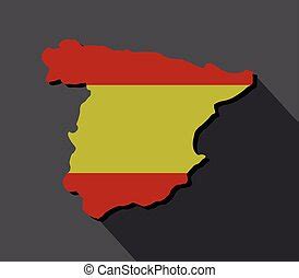 Indien leere karte, indien, leere karte, grafikdesign, indien png. Spanien-karte. Spanien karte über weiß. | CanStock