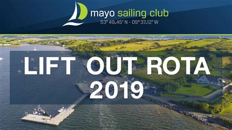 Lift Out Rota 2019 Mayo Sailing Club