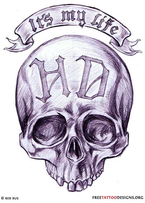 Biker gangs are always sporting the king bike, harley davidson and to portray their infinite love for this vehicle many choose to tattoo the same on their skin. Biker And Harley Davidson Tattoos