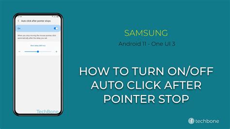 How To Turn Onoff Auto Click After Pointer Stop Samsung Android 11