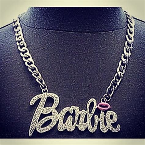 Silver Toned Metal And Crystal Barbie Necklace 30e Flickr