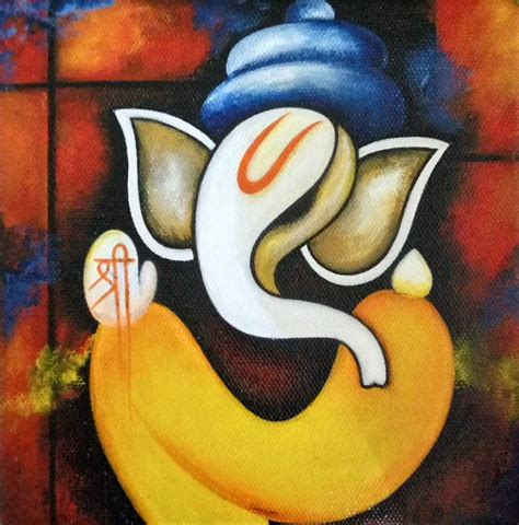 Lord Ganesha Painting By Nidhi Agarwal Saatchi Art