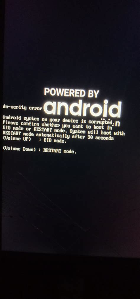 Dm Verity Error And Android System On Your Device Is Corrupted